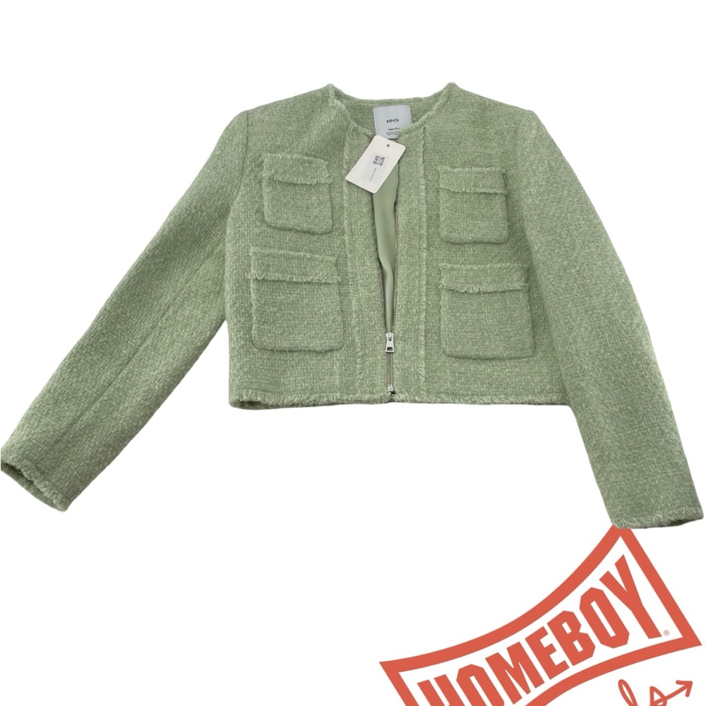 Adidas Light Green Kids Blazer